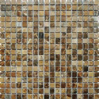 Каменная мозаика Emperador Dark 15x15 - толщ. 4 мм