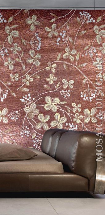 Sicis панно цветы из мозаики Ikebana  ACVT109