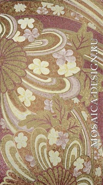 Sicis панно цветы из мозаики Kiseki ACVT120