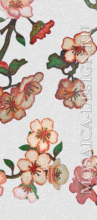 Bisazza панно из мозаики Decorations Flora ACVT161