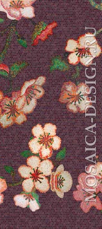 Bisazza панно из мозаики Decorations Flora ACVT165