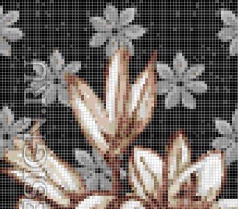 Панно из мозаики для ванной Цветы MCVT078