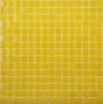 Стеклянная мозаика AA11 желтый (сетка)