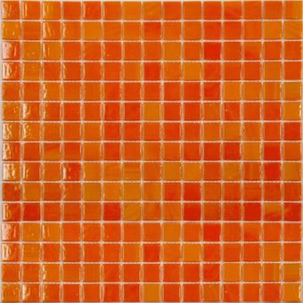 Стеклянная мозаика AA01 оранжевый (сетка)