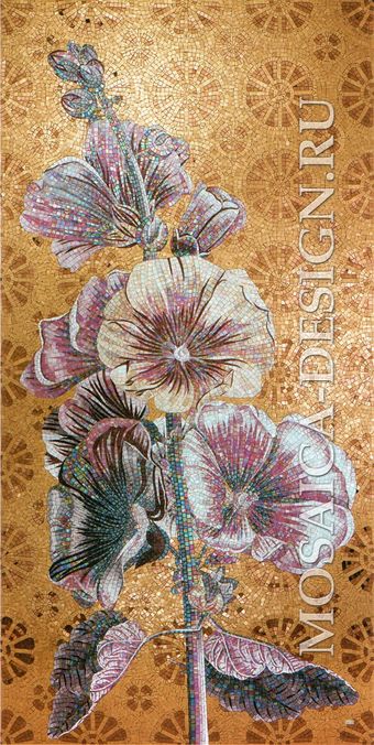Sicis панно цветы из мозаики Flower power Flo 2c ACVT003