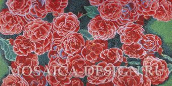Sicis панно цветы из мозаики Flower power Flo ACVT056