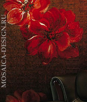 Vitrexmosaici панно цветы из мозаики Artistico ACVT074