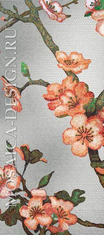 Bisazza панно из мозаики Decorations Flora ACVT154