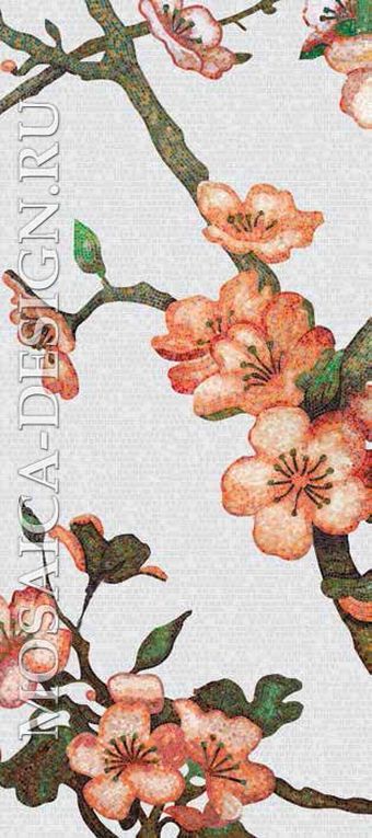 Bisazza панно из мозаики Decorations Flora ACVT158