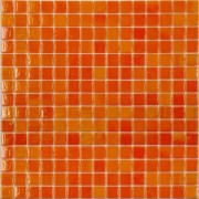 Стеклянная мозаика AA01 оранжевый (сетка)