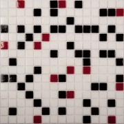 Стеклянная мозаика MIX9 красно-черный (бумага)