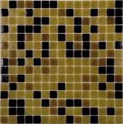 Стеклянная мозаика MIX8 черно-коричневый (бумага)