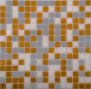 Стеклянная мозаика MIX13 серо-розовый(бумага)